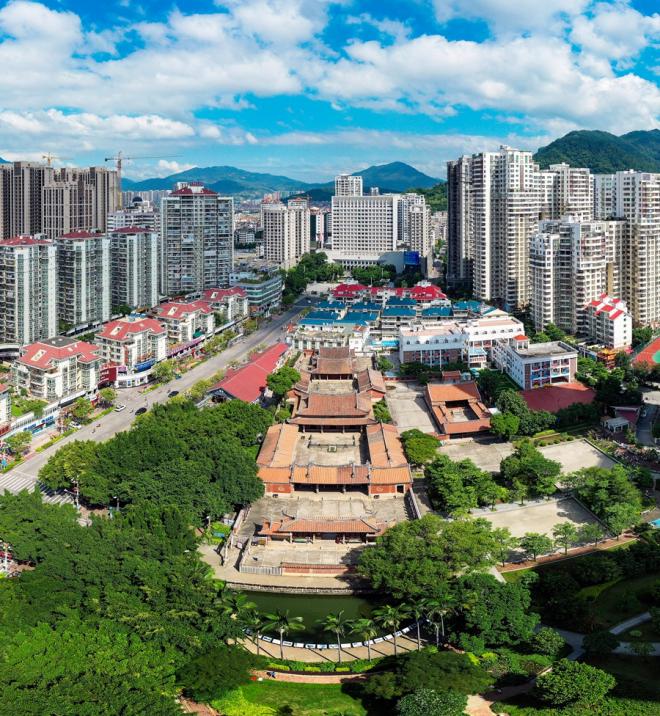 A scenic view of Quanzhou Anxi Wenmiao