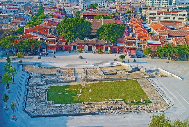 A scenic view of Quanzhou Dejimen Yizhi