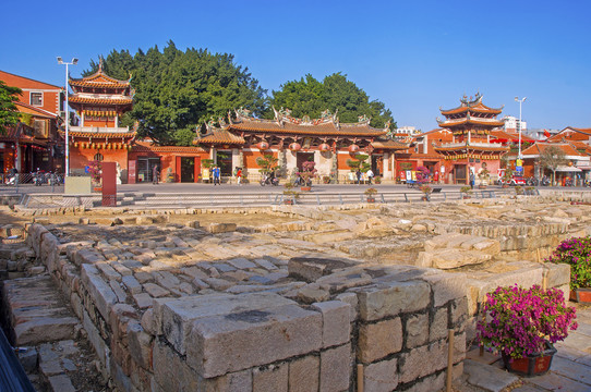 A scenic view of Quanzhou Dejimen Yizhi