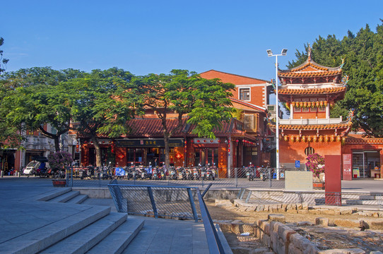 A scenic view of Quanzhou Dejimen Yizhi