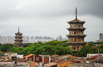 A scenic view of Quanzhou Kaiyuansi