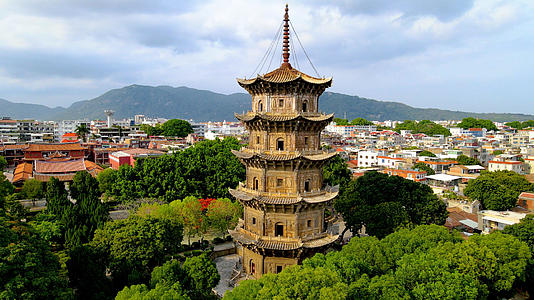 A scenic view of Quanzhou Kaiyuansi