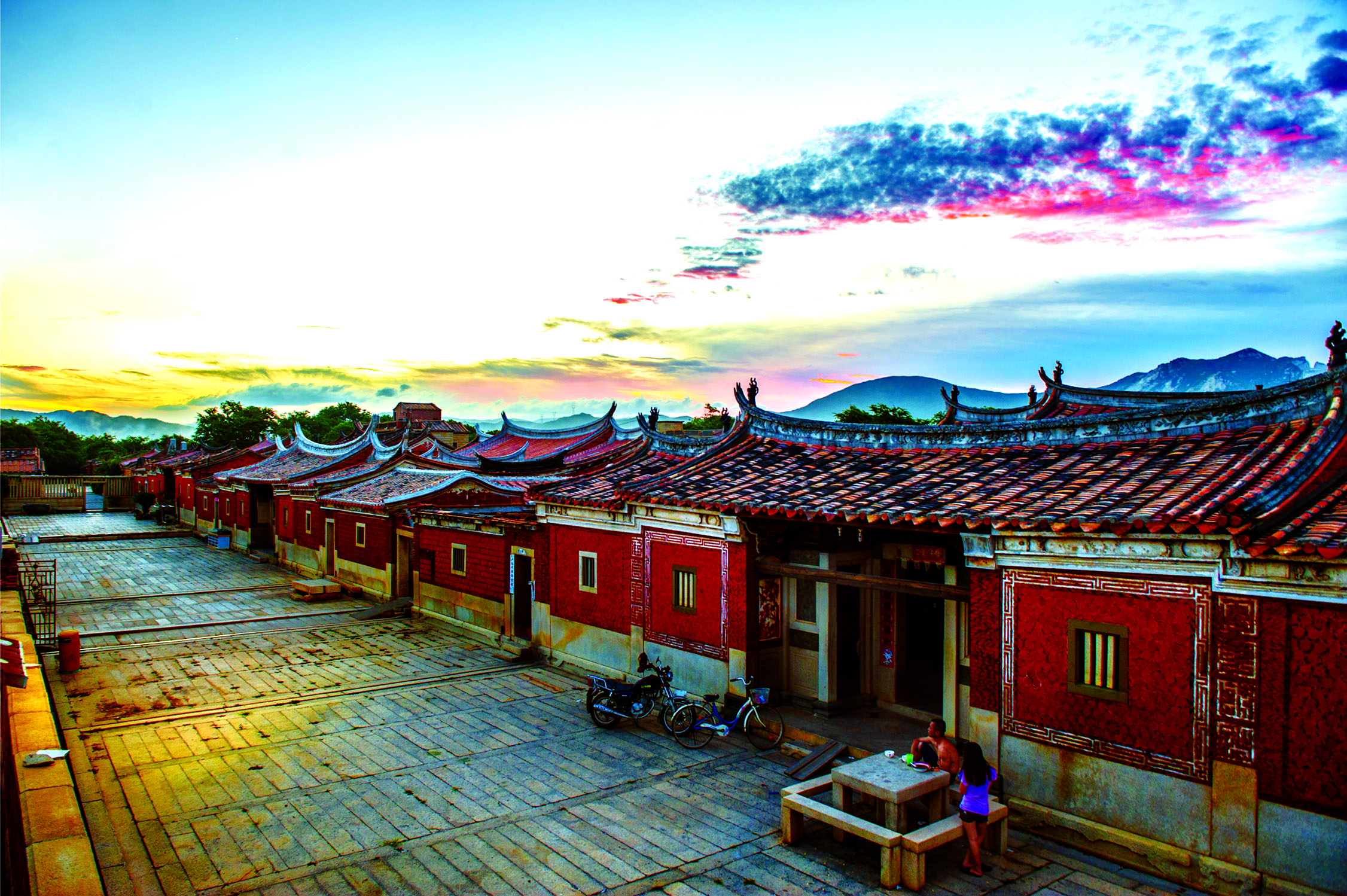 A scenic view of Quanzhou Nanan Linshi Minju