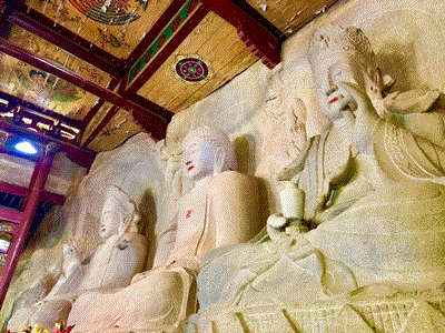 A scenic view of Quanzhou Nantiansi Shifo Zaoxiang Moya Shike