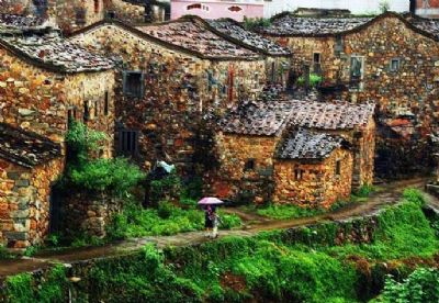 A scenic view of Quanzhou Quangang Tukengcun Gu Jianzhuqun