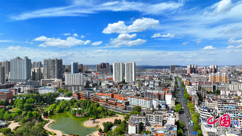 A scenic view of Qujing Dahe Yizhi