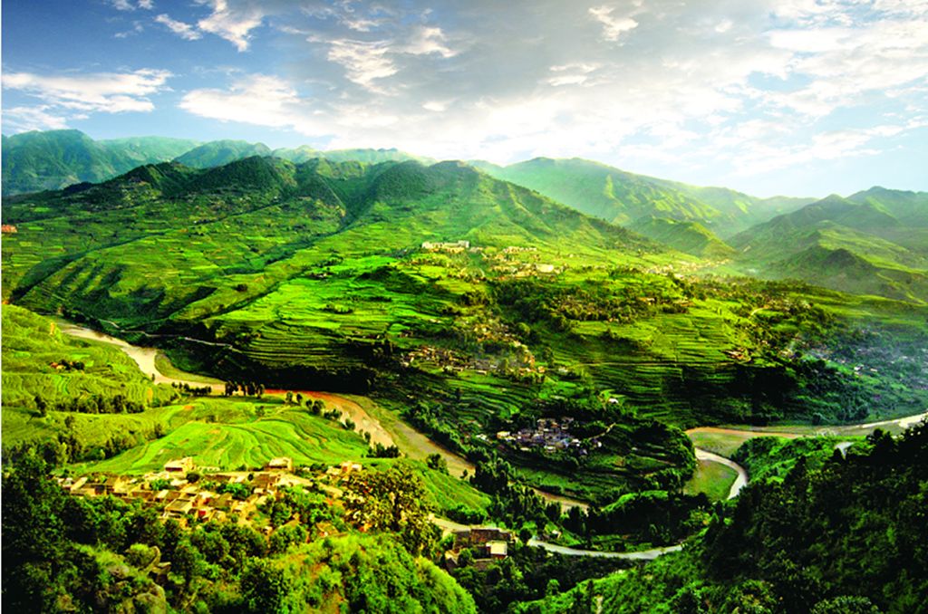 A scenic view of Qujing Kedu Guan Yidao