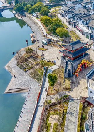 A scenic view of Quzhou Sanhuaitang