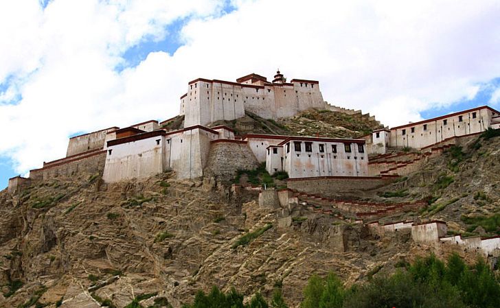 A scenic view of Rikaze Jiangzi Zongshan Kangying Yizhi