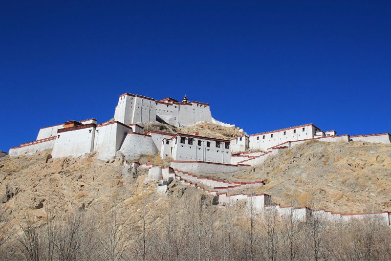 A scenic view of Rikaze Jiangzi Zongshan Kangying Yizhi