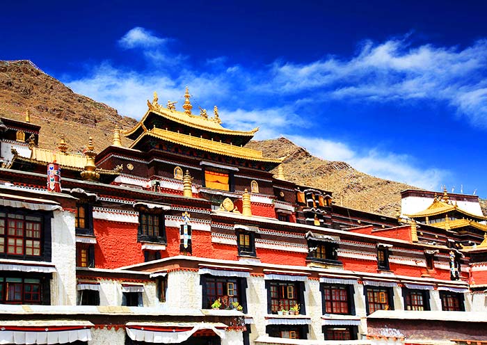 A scenic view of Rikaze Qude Si Zhuomala Kang Datang Tianzhushi Chuming