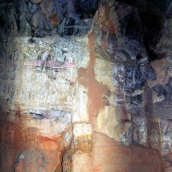 A scenic view of Sanmenxia Hongqingsishiku