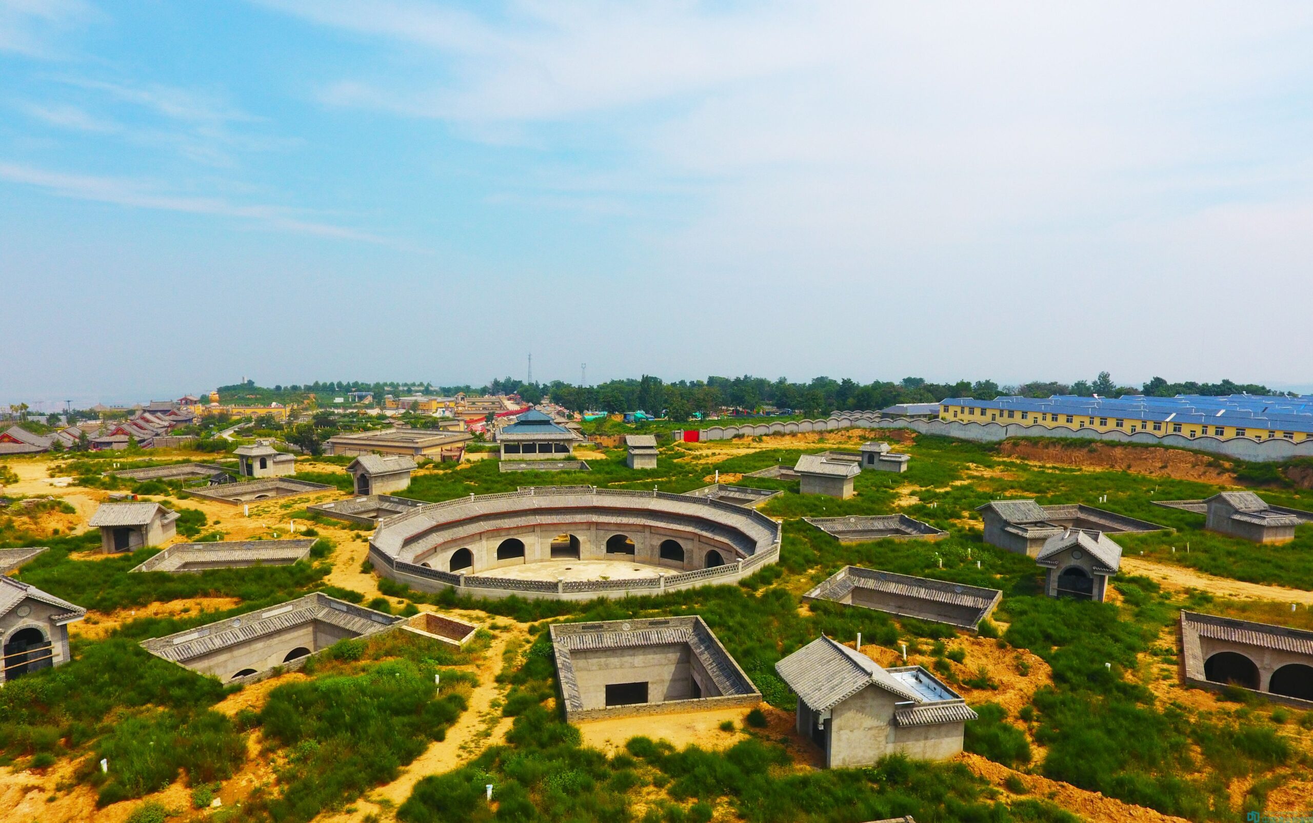 A scenic view of Sanmenxia Miaoshangcundikengyaoyuan