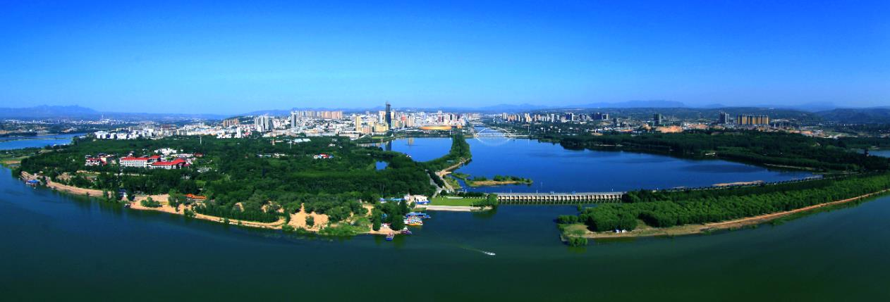 A scenic view of Sanmenxia Xinanguchengyizhi
