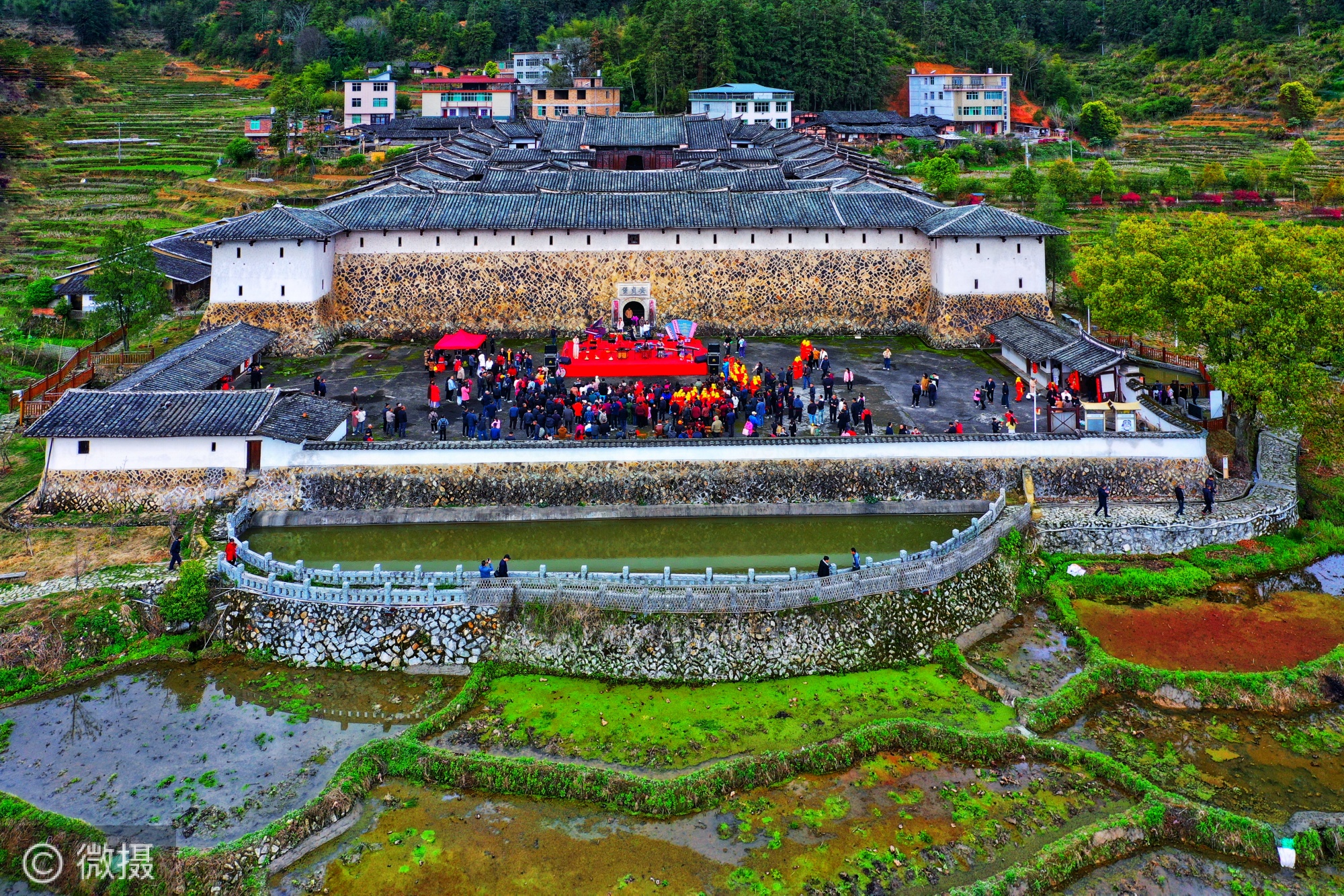 A scenic view of Sanming Anzhenbao