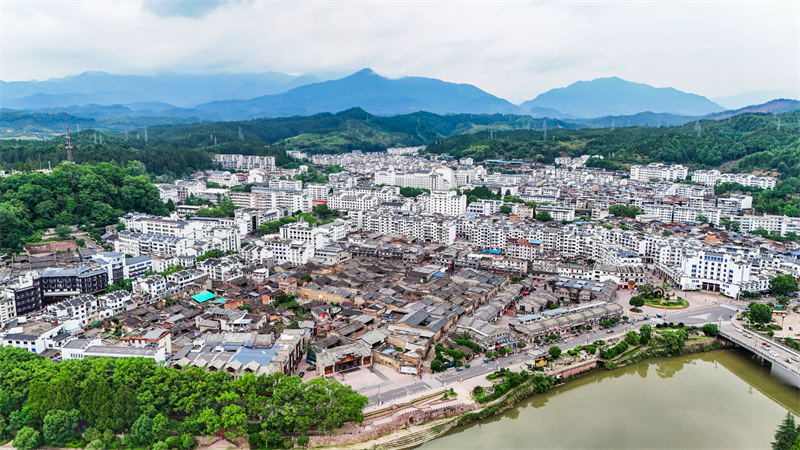 A scenic view of Sanming Taining Shangshudi Jianzhuqun