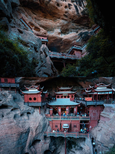 A scenic view of Sanming Yanzidong Yizhi