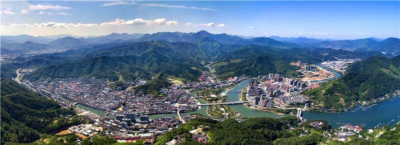 A scenic view of Sanming Yujingfang