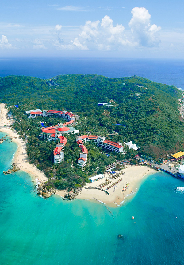 A scenic view of Sanya Tengqiao Muqun