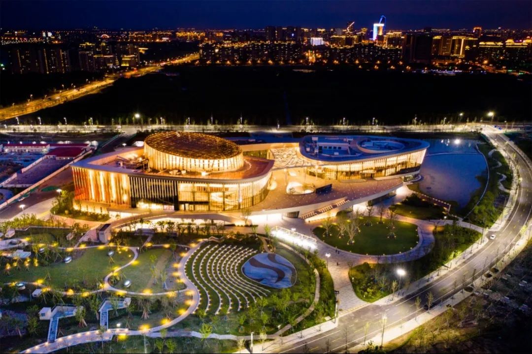 A scenic view of Shanghai Fengxian Huating Haitang Fengxianduan