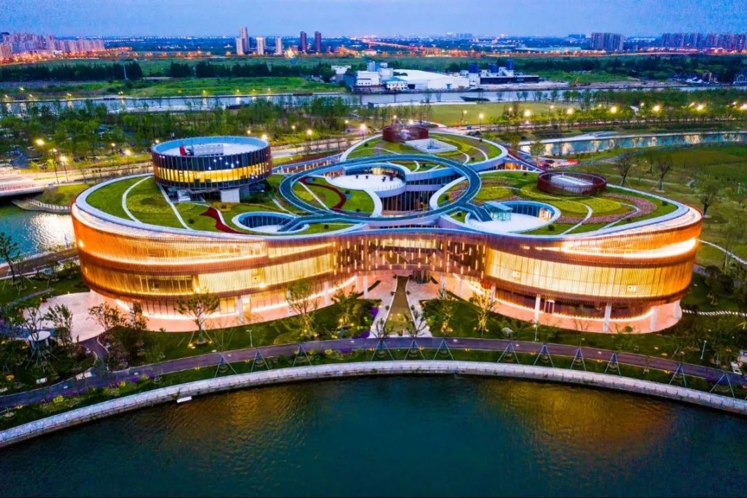A scenic view of Shanghai Fengxian Huating Haitang Fengxianduan