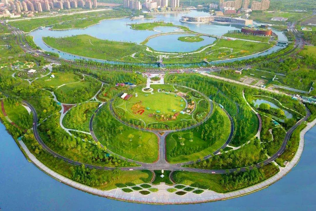 A scenic view of Shanghai Fengxian Huating Haitang Fengxianduan