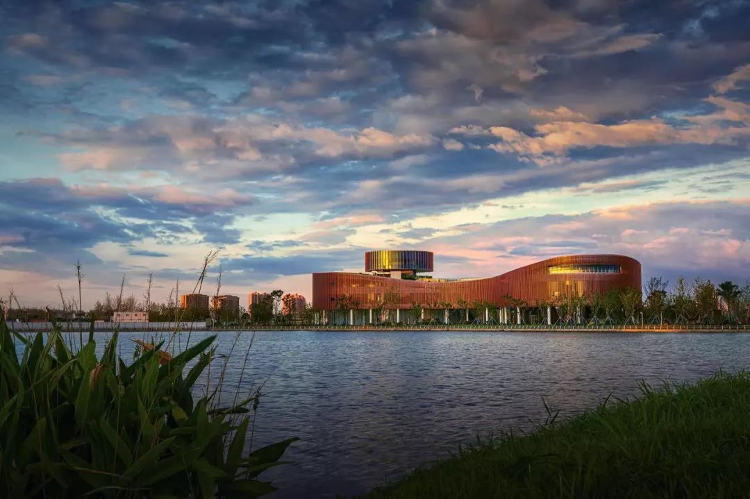 A scenic view of Shanghai Fengxian Huating Haitang Fengxianduan