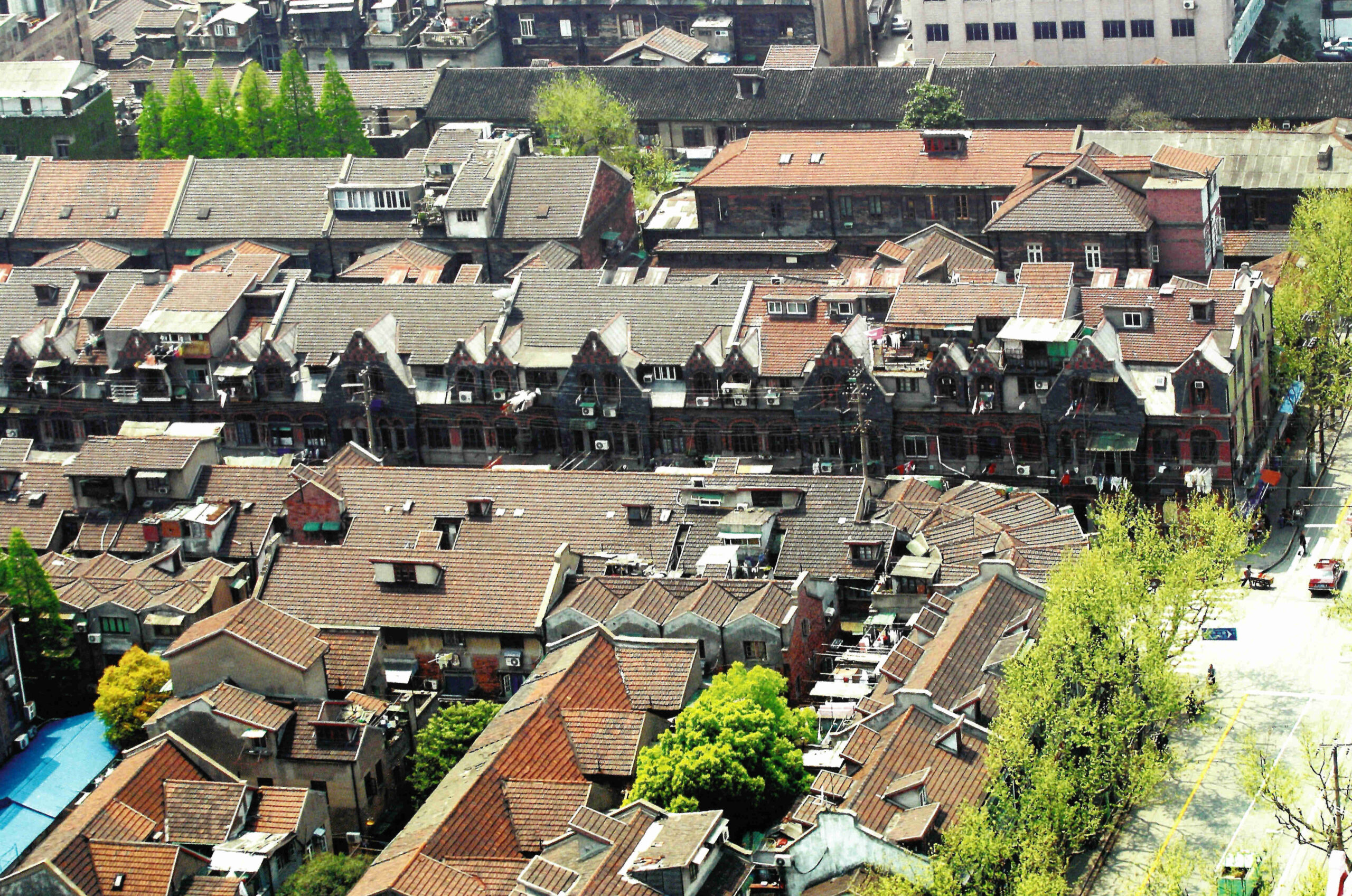 A scenic view of Shanghai Hongkou Tilanqiao Jianyu Zaoqi Jianzhu