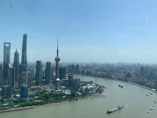 A scenic view of Shanghai Hongkou Waitan Jianzhuqun