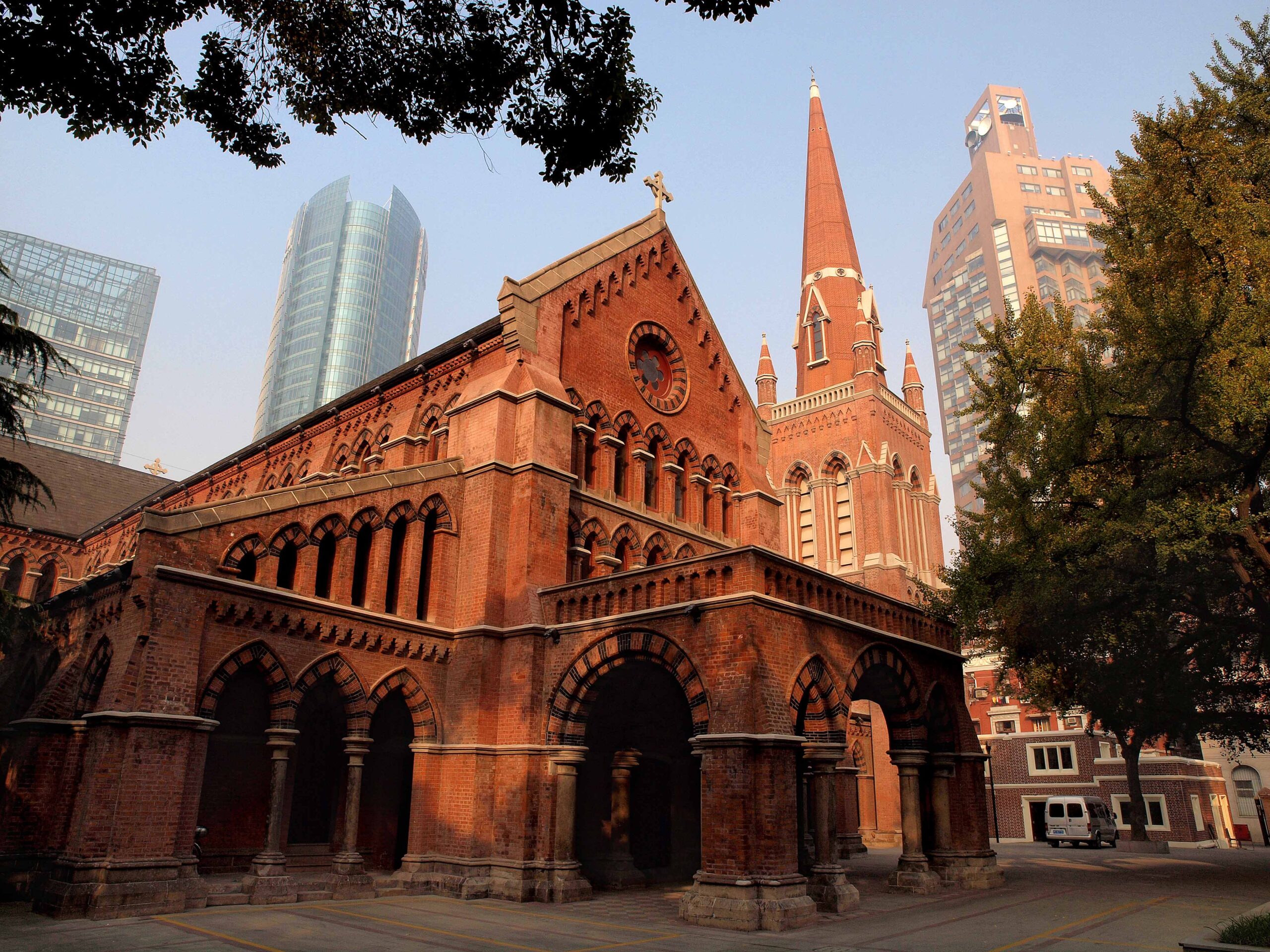 A scenic view of Shanghai Huangpu Sheng Sanyi Jidujiaotang