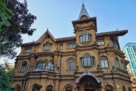 A scenic view of Shanghai Jingan Male Zhuzhai