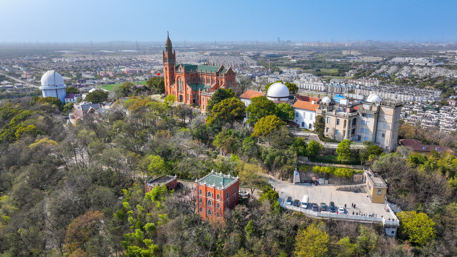 A scenic view of Shanghai Songjiang Sheshan Tianwentai