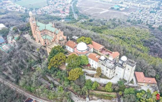 A scenic view of Shanghai Songjiang Sheshan Tianwentai