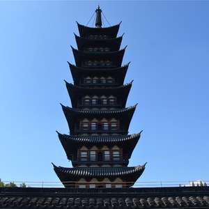 A scenic view of Shanghai Songjiang Xingshengjiao Si Ta