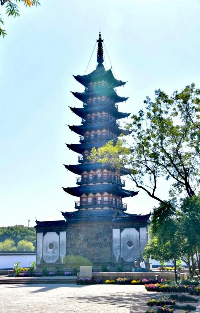 A scenic view of Shanghai Songjiang Xingshengjiao Si Ta