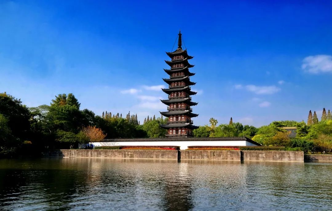 A scenic view of Shanghai Songjiang Xingshengjiao Si Ta