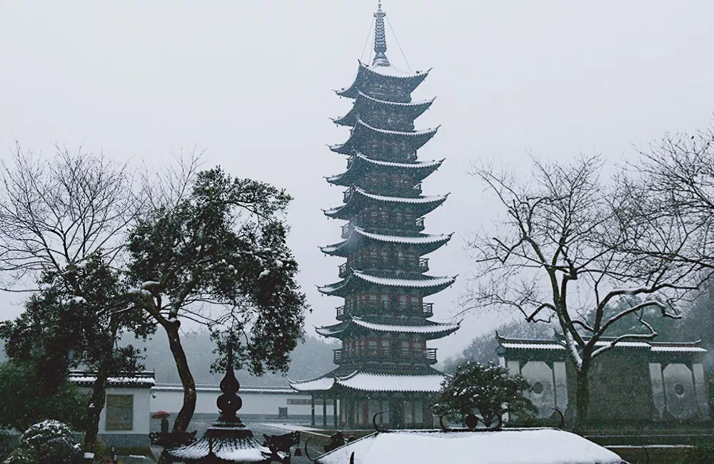 A scenic view of Shanghai Songjiang Xingshengjiao Si Ta