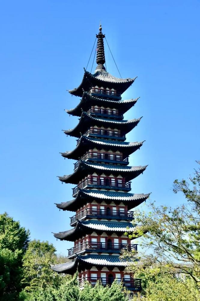 A scenic view of Shanghai Songjiang Xingshengjiao Si Ta