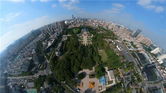 A scenic view of Shanghai Xuhui Longhua Lieshi Jiniandi