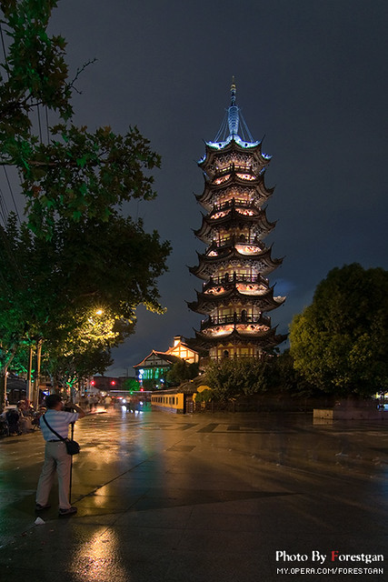 A scenic view of Shanghai Xuhui Longhuata
