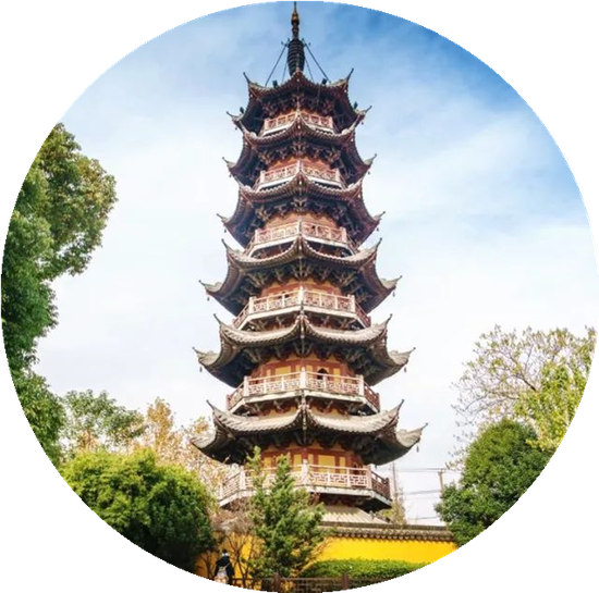 A scenic view of Shanghai Xuhui Longhuata