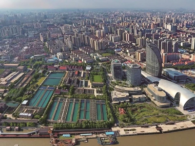 A scenic view of Shanghai Yangpu Yangshupu Shuichang