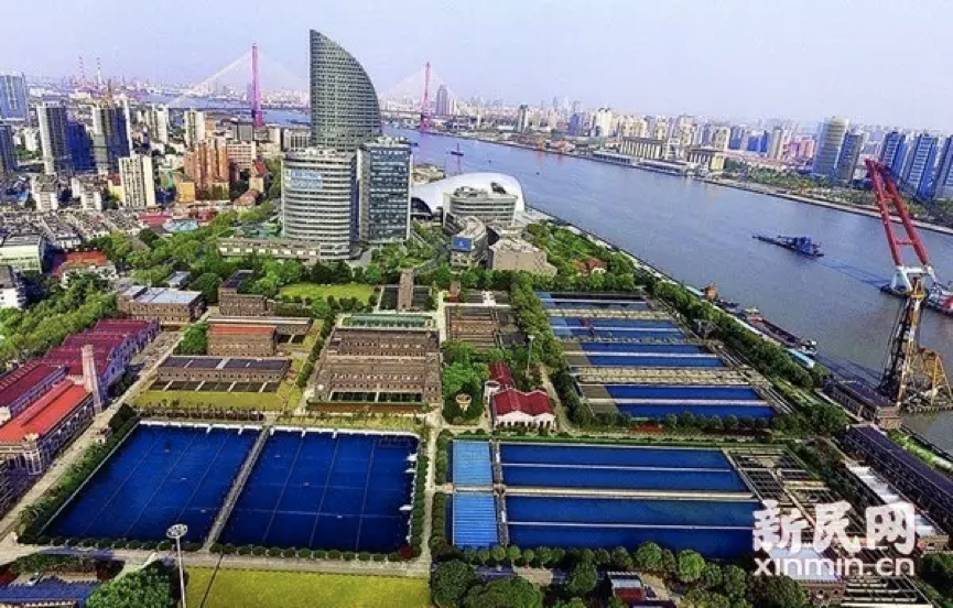 A scenic view of Shanghai Yangpu Yangshupu Shuichang