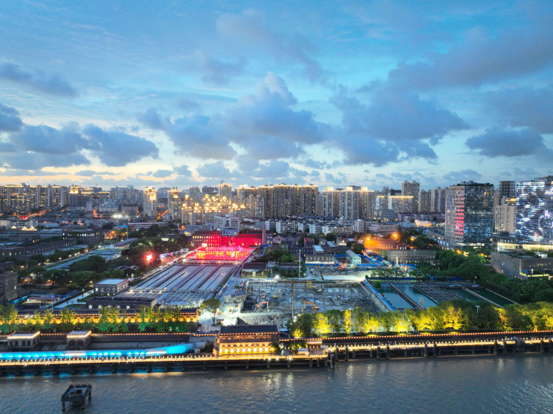 A scenic view of Shanghai Yangpu Yangshupu Shuichang