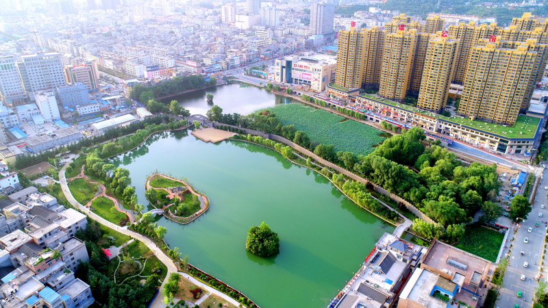 A scenic view of Shangluo Luobang Guild Hall