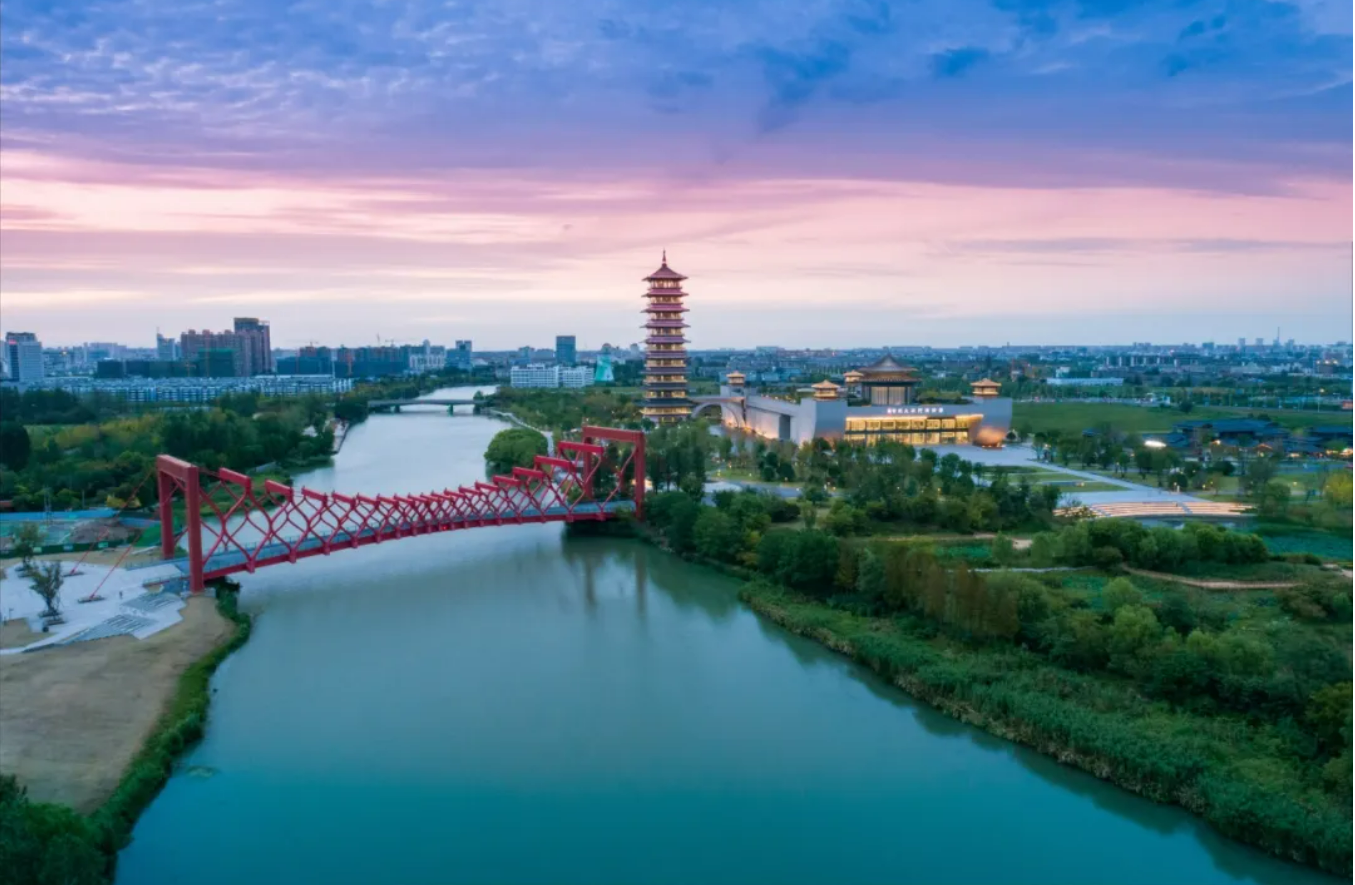 A scenic view of Shangqiu Dayunhe Shangqiuduan