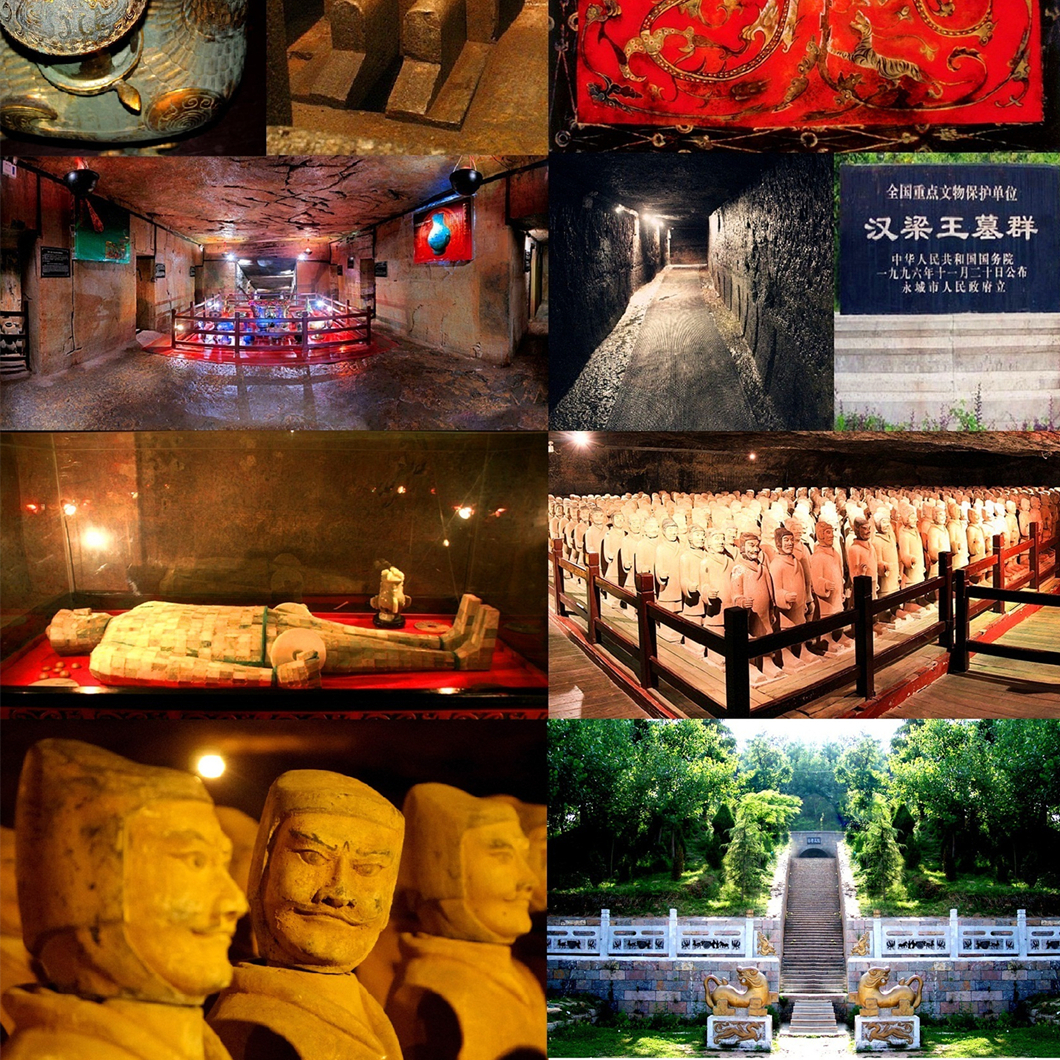 A scenic view of Shangqiu Hanliangwangmuqun