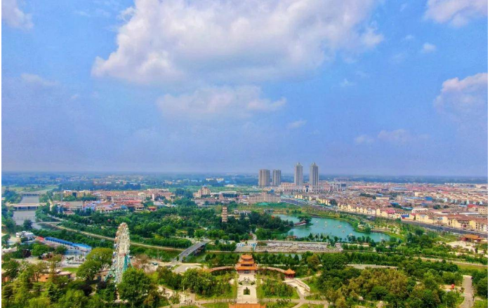 A scenic view of Shangqiu Xuguiduimuqun