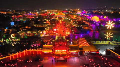 A scenic view of Shangqiu Zhechenggucheng