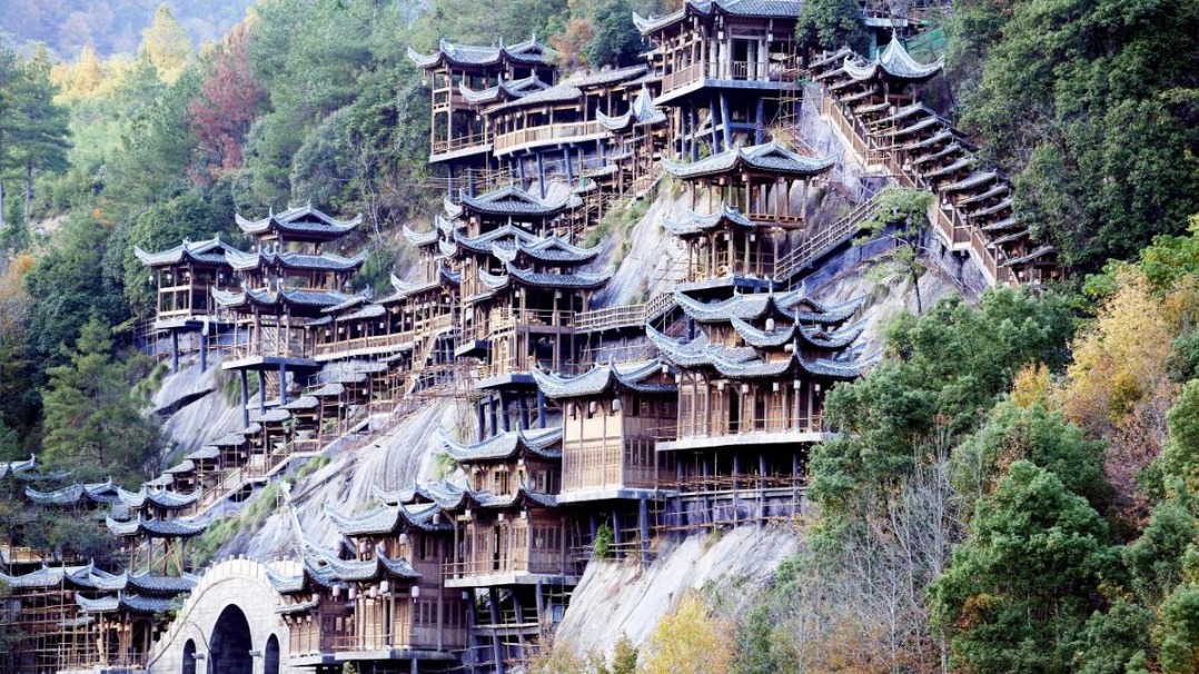 A scenic view of Shangrao Baojia Jinkuang Yizhi